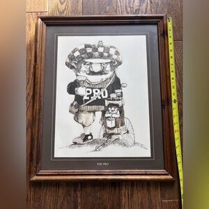 Framed 'The Pro' Black & White Home Art Print Gary Patterson